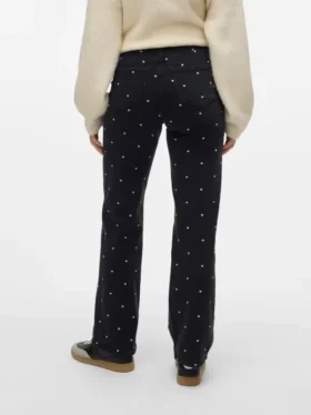 Vmtessa Jeans mit hoher Leibhöhe und weitem Bein