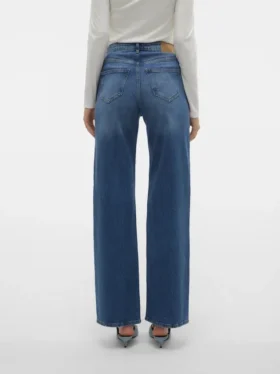Vmtessa Jeans mit hoher Leibhöhe und weitem Bein