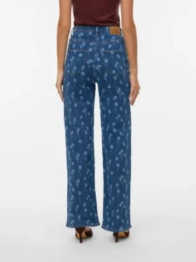 Vmtessa Jeans mit hoher Leibhöhe und weitem Bein
