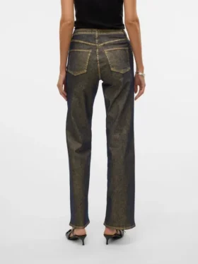 Vmtessa Jeans mit hoher Leibhöhe und weitem Bein