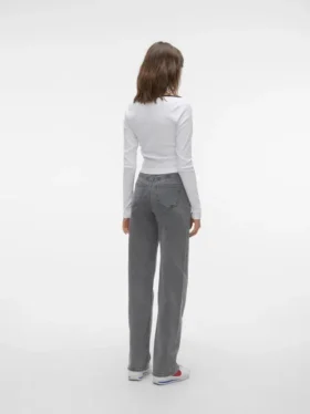 Vmtessa Jeans mit hoher Leibhöhe und weitem Bein