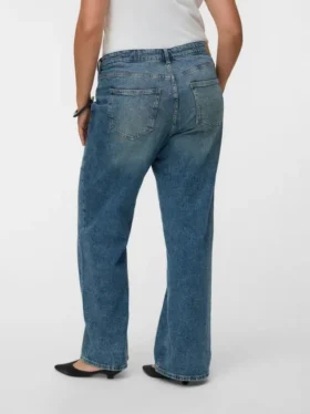 Vmtessa Jeans mit hoher Leibhöhe und weitem Bein