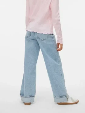 Vmtessa Jeans mit hoher Leibhöhe und weitem Bein