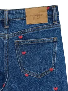 Vmtessa Jeans mit hoher Leibhöhe und weitem Bein