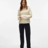Vmtessa Jeans mit hoher Leibhöhe und weitem Bein
