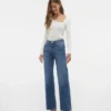Vmtessa Jeans mit hoher Leibhöhe und weitem Bein