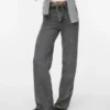 Vmtessa Jeans mit hoher Leibhöhe und weitem Bein