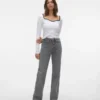 Vmtessa Jeans mit hoher Leibhöhe und weitem Bein