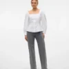 Vmtessa Jeans mit hoher Leibhöhe und weitem Bein