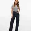 Vmtessa Jeans mit hoher Leibhöhe und weitem Bein