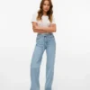 Vmtessa Jeans mit hoher Leibhöhe und weitem Bein