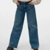 Vmtessa Jeans mit hoher Leibhöhe und weitem Bein