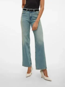 Vmtessa Jeans mit hoher Taille und weitem Bein