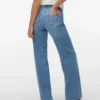 Vmtessa-Stretch-Jeans mit hoher Leibhöhe und weitem Bein
