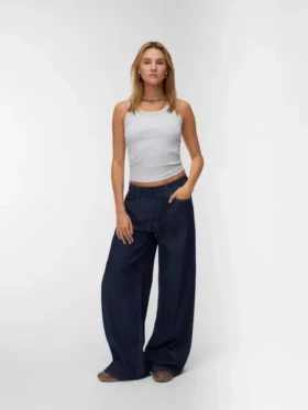 Vmvaleria Jeans mit mittlerer Leibhöhe und weitem Bein