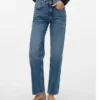 Vmvalerie Jeans mit mittlerer Leibhöhe und lockerer Passform