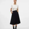 Vmvienna Midi-Rock aus Cord mit hoher Taille
