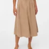 Vmvienna Midi-Rock aus Cord mit hoher Taille