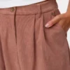 Vmvienna Midi-Rock aus Cord mit hoher Taille