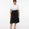 Vmvilja Cord-Midirock mit hoher Taille