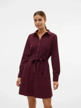 Vmvilja Kurzes Cord-Kleid