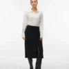 Vmvilja Midi-Rock aus Cord mit hoher Taille