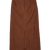 Vmvilja Midi-Rock aus Cord mit hoher Taille