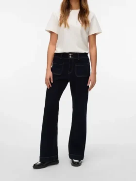 Vmvivianne High-Rise-Jeans mit ausgestelltem Schnitt