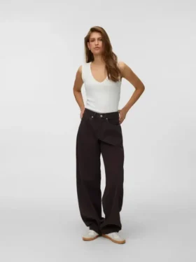 Vmzoe Jeans mit mittlerer Leibhöhe und Barrel-Fit